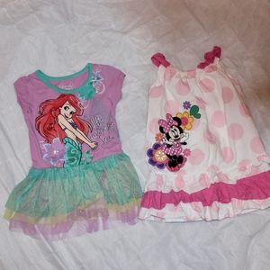 Girls Disney 2T Dresses Bundle